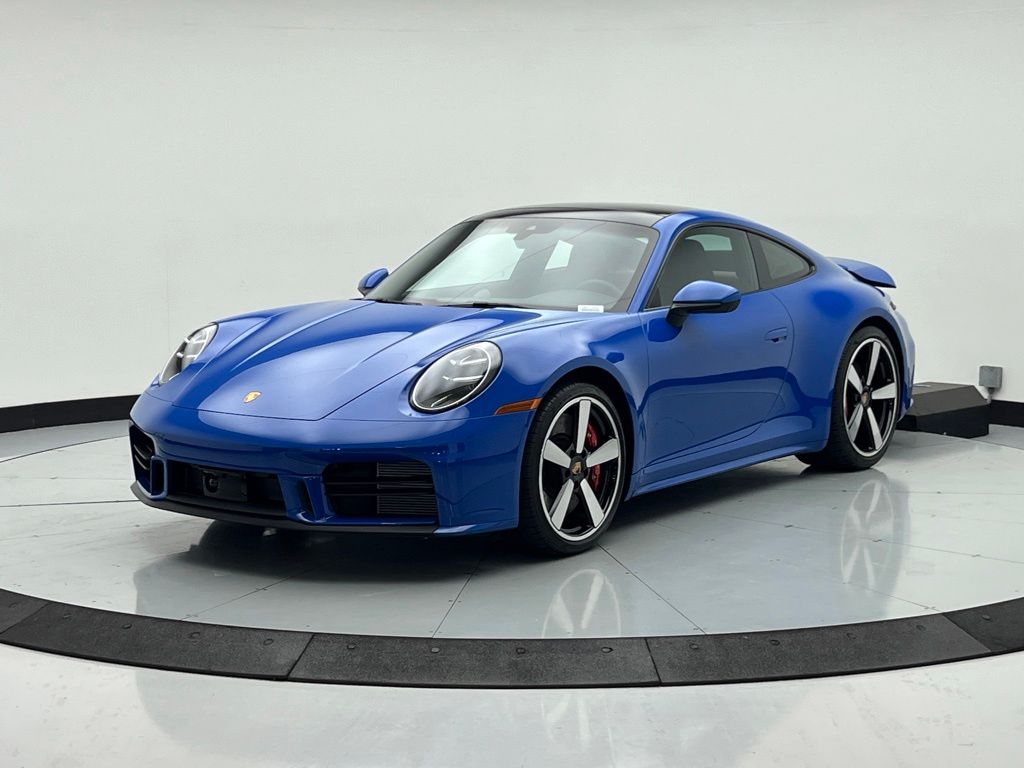 Lugano Blue 2025 Porsche 911 Coupe Rear-Wheel Drive 8-Speed Automatic