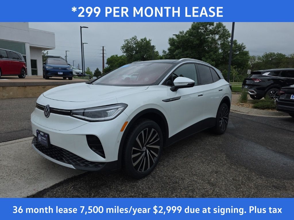 Opal White w/Black Roof 2023 Volkswagen ID.4 SUV / Crossover All-Wheel Drive Automatic