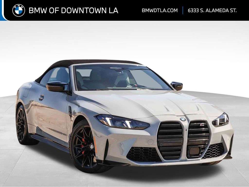 Gray (Brooklyn Grey Metallic) 2025 BMW M4 Convertible All-Wheel Drive 8-Speed Automatic