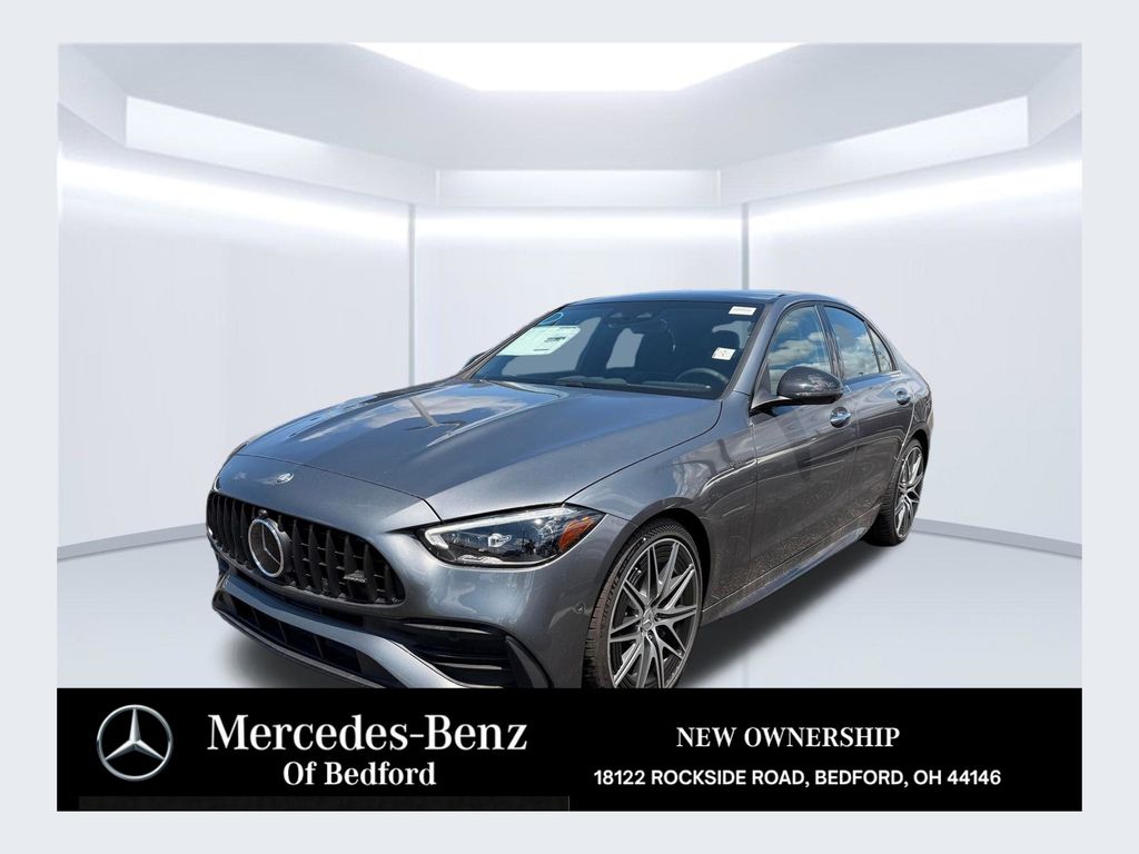 Gray 2026 Mercedes-Benz C-Class Sedan All-Wheel Drive 9-Speed Automatic