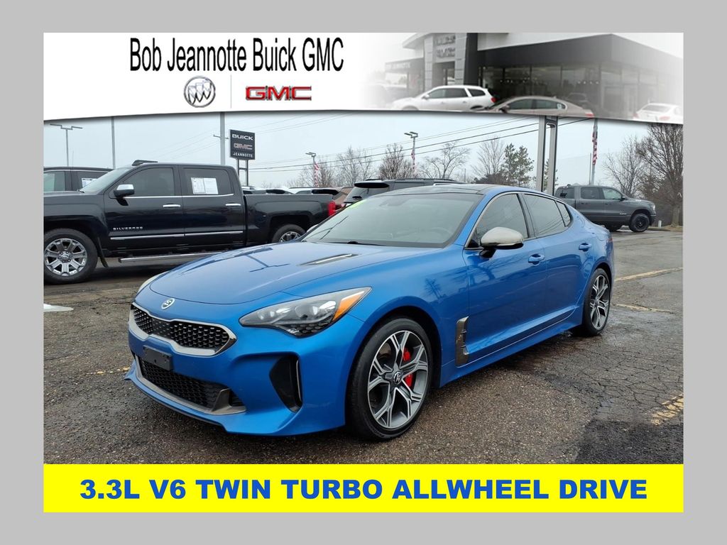 Micro Blue 2018 Kia Stinger GT2 RWD Sedan Rear-Wheel Drive 8-Speed Automatic