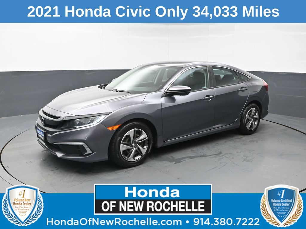Polished Metal Metallic 2021 Honda Civic Sedan Front-Wheel Drive Continuously Variable Transmission