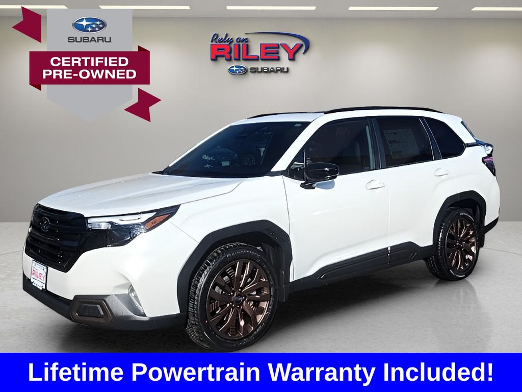 Crystal White Pearl 2026 Subaru Forester Sport Crossover AWD SUV / Crossover All-Wheel Drive Continuously Variable Transmission