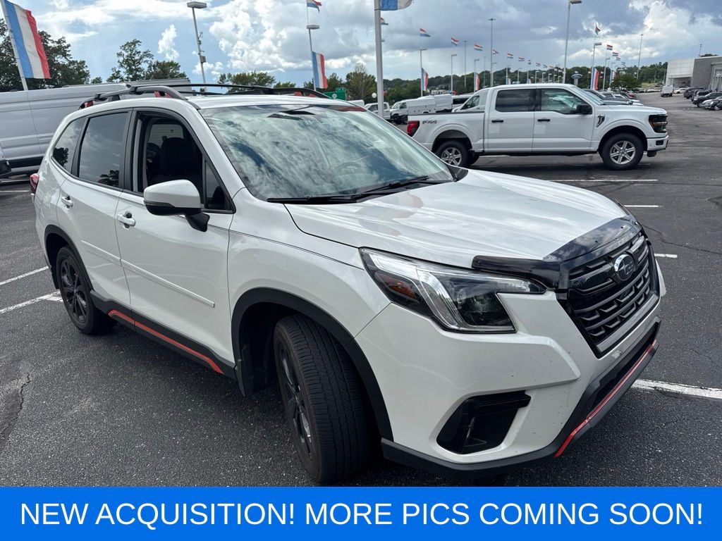 Crystal White Pearl 2024 Subaru Forester SUV / Crossover All-Wheel Drive Continuously Variable Transmission