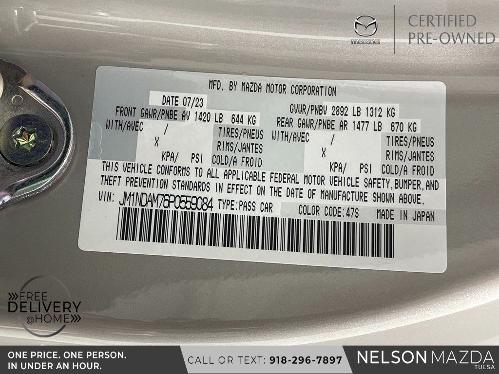 Certified Used 2023 White Mazda Grand Touring image 53