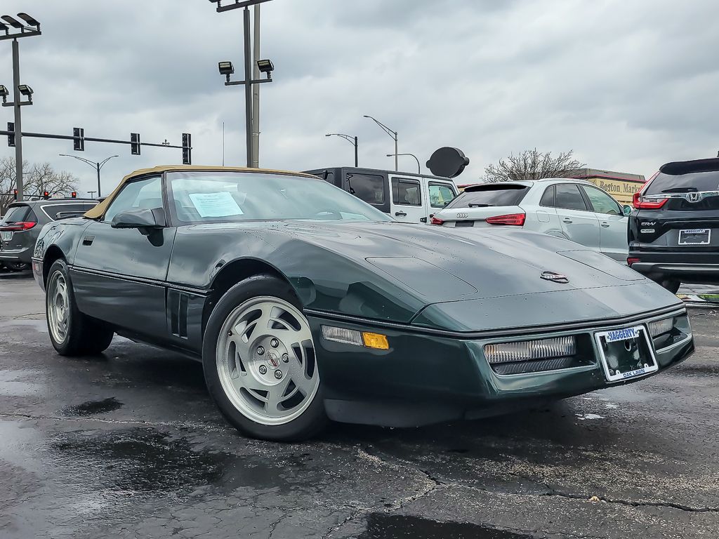 Green 1990 Chevrolet Corvette Convertible RWD Convertible Rear-Wheel Drive