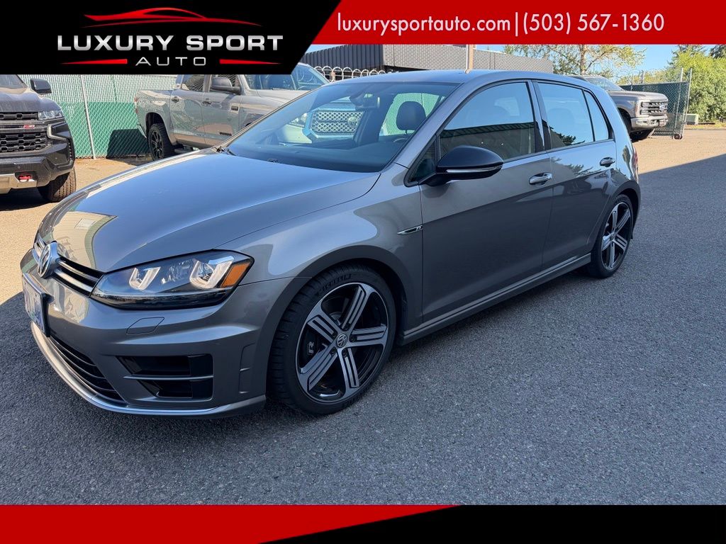 Gray 2016 Volkswagen Golf R Hatchback All-Wheel Drive 6-Speed Manual