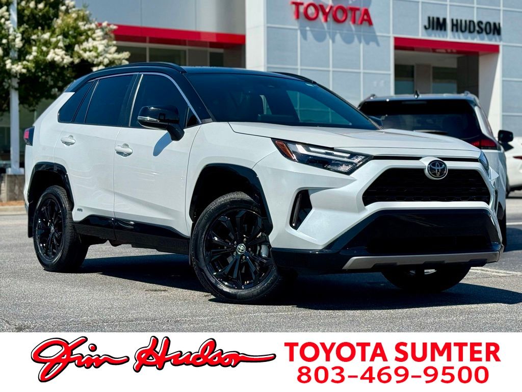 2025 Toyota RAV4 Hybrid XSE Wind Chill Pearl/Midnight Black Metallic - Jim Hudson Acura - Image 1