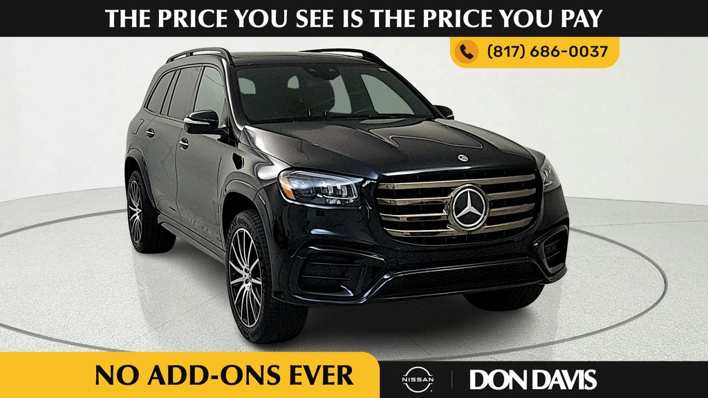 Obsidian Black Metallic 2025 Mercedes-Benz GLS SUV / Crossover All-Wheel Drive 9-Speed Automatic