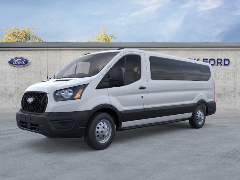 Oxford White 2026 Ford Transit Passenger 350 XL Low Roof LB AWD Van All-Wheel Drive