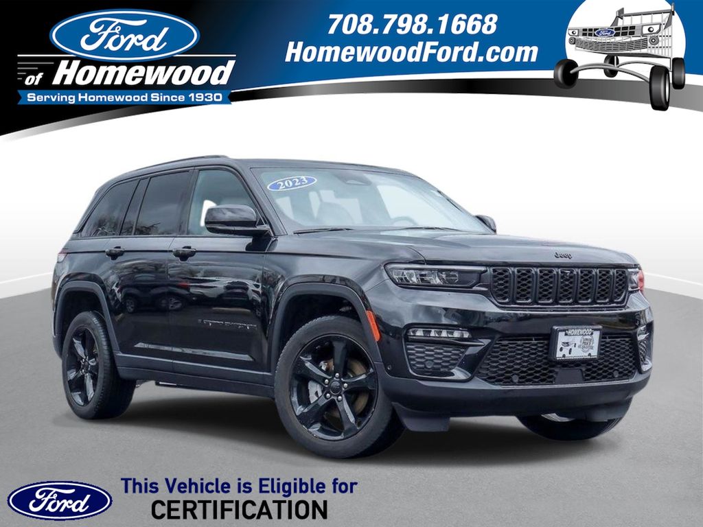 Diamond Black Crystal Pearlcoat 2023 Jeep Grand Cherokee Limited 4WD SUV / Crossover Four-Wheel Drive 8-Speed Automatic