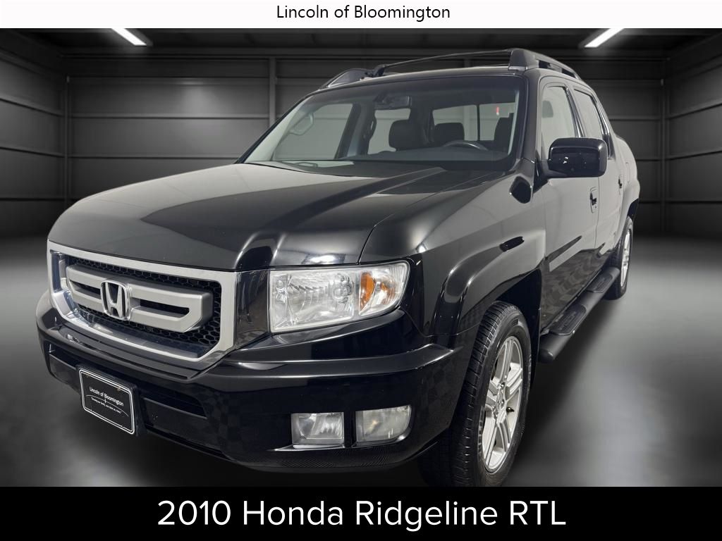 Crystal Black Pearl 2010 Honda Ridgeline RTL Pickup Truck Four-Wheel Drive 5-Speed Automatic