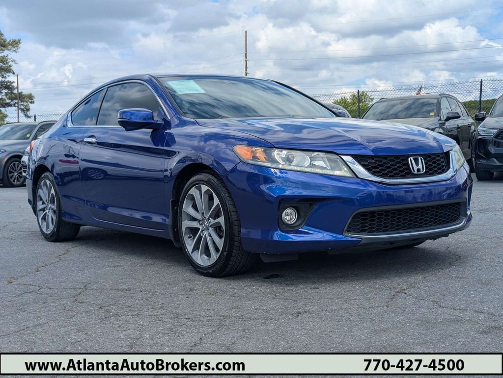 Blue 2015 Honda Accord Coupe EX-L V6 Coupe Front-Wheel Drive 6-Speed Automatic