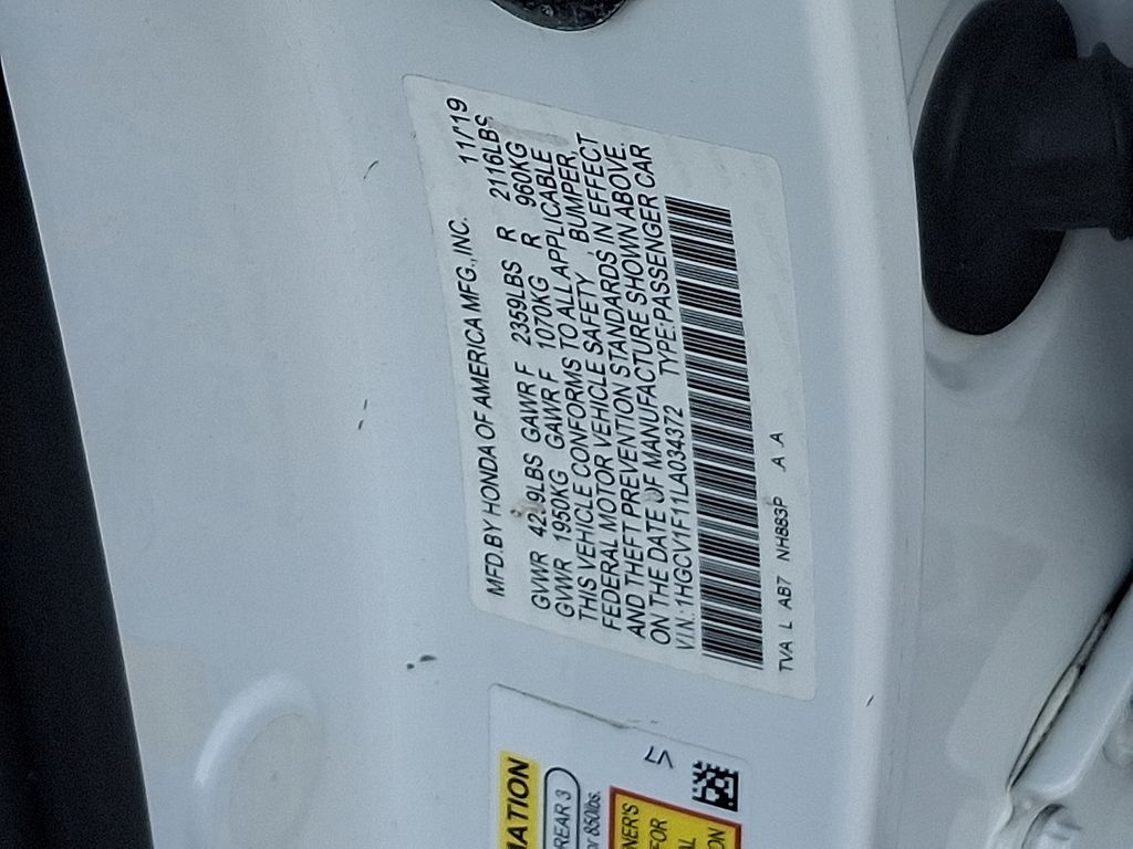 2020 Honda Accord LX 27