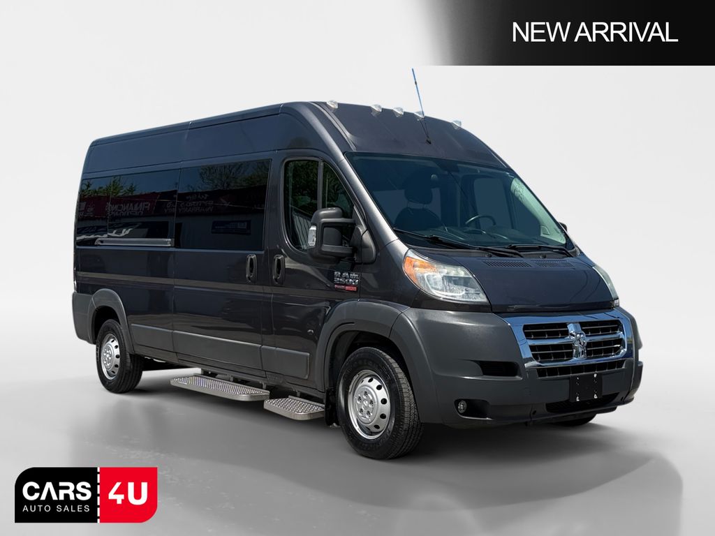 Gray (Granite Crystal Metallic Clearcoat) 2016 RAM ProMaster 2500 159 High Roof Cargo Van with Window Van Front-Wheel Drive 6-Speed Automatic