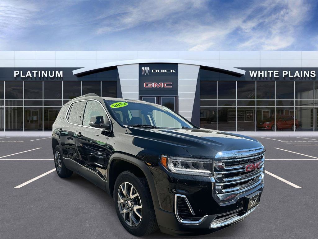 Black (Ebony Twilight Metallic) 2023 GMC Acadia SLE AWD SUV / Crossover Four-Wheel Drive 9-Speed Automatic