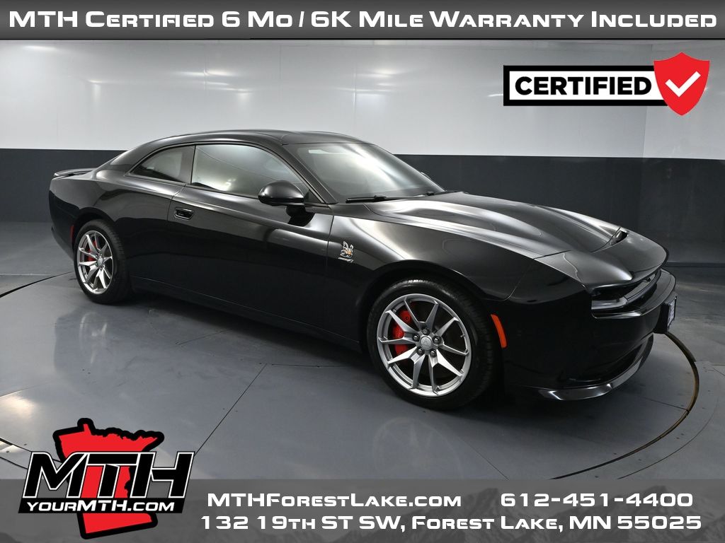 Diamond Black Crystal Pearlcoat 2024 Dodge Charger Daytona Coupe All-Wheel Drive 1-Speed Automatic