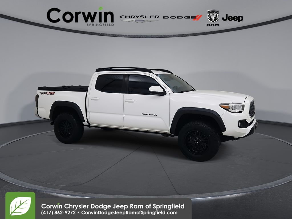 Super White 2019 Toyota Tacoma Pickup Truck Four-Wheel Drive 6-Speed Automatic