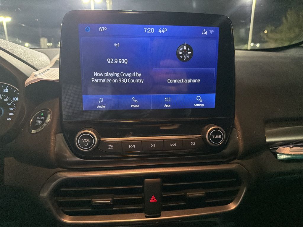 2021 Ford EcoSport SE White at Wharton Ford