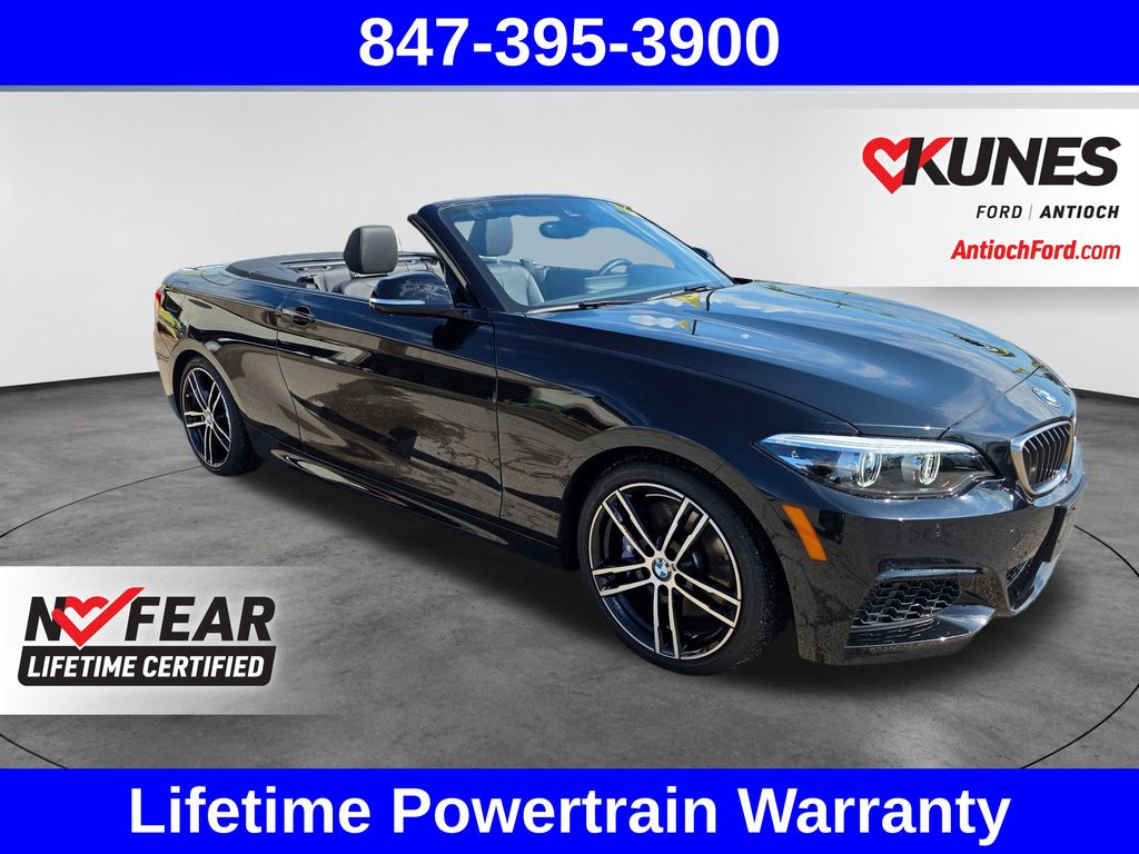 Black Sapphire Metallic 2021 BMW 2 Series Convertible All-Wheel Drive 8-Speed Automatic