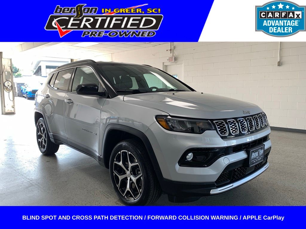 Silver Zynith Metallic Clearcoat 2024 Jeep Compass SUV / Crossover Four-Wheel Drive 8-Speed Automatic