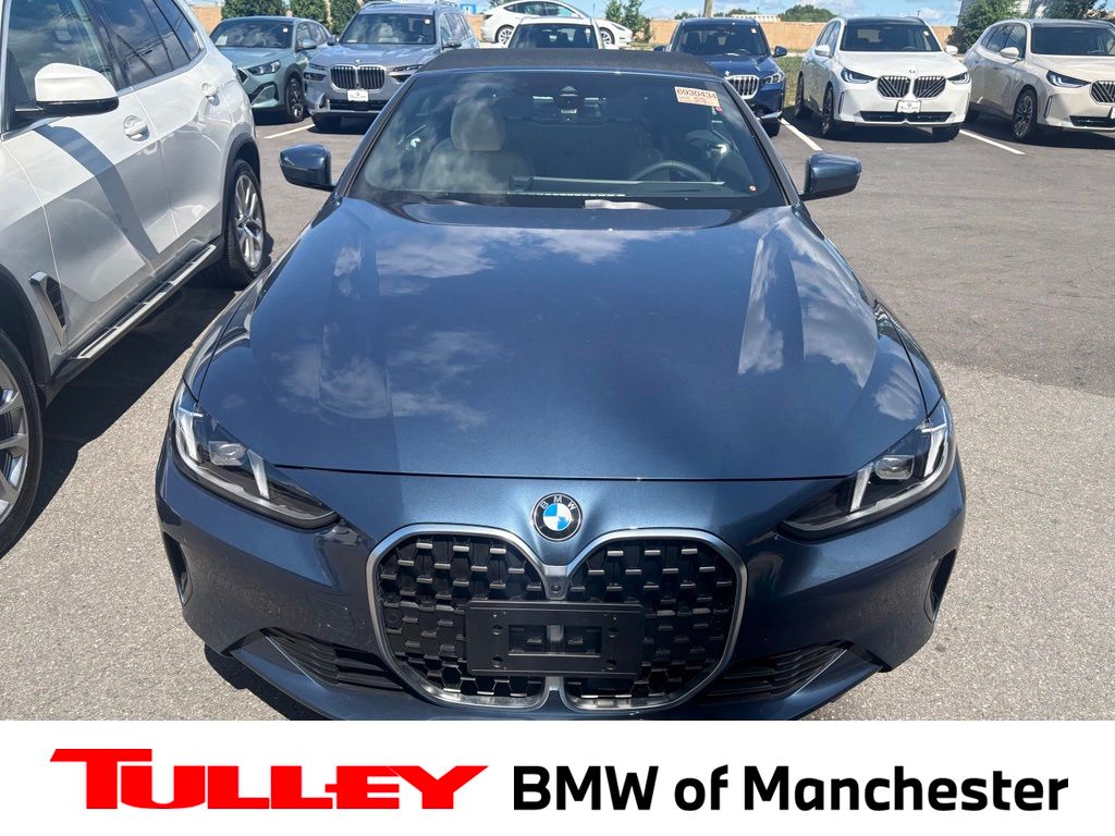 Arctic Race Blue Metallic 2026 BMW 4 Series Convertible All-Wheel Drive 8-Speed Automatic
