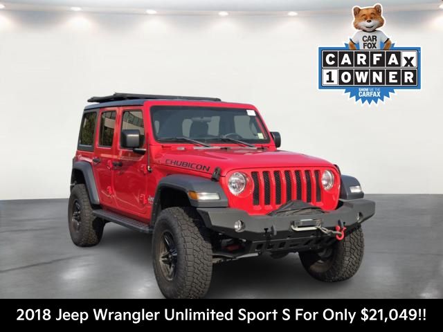 Firecracker Red Clearcoat 2018 Jeep Wrangler SUV / Crossover Four-Wheel Drive 8-Speed Automatic