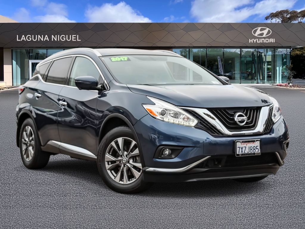 Arctic Blue Metallic 2017 Nissan Murano SUV / Crossover Front-Wheel Drive Continuously Variable Transmission