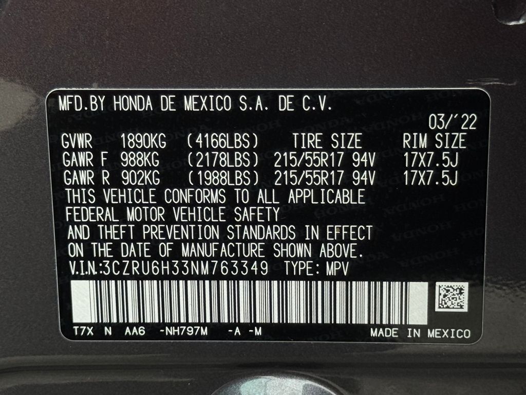 2022 Honda HR-V AWD LX