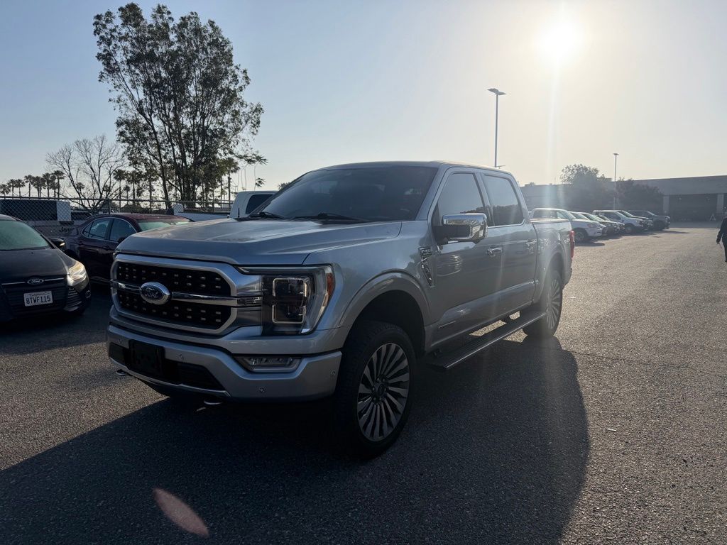 Silver Metallic 2021 Ford F-150 Platinum SuperCrew 4WD Pickup Truck Four-Wheel Drive Automatic