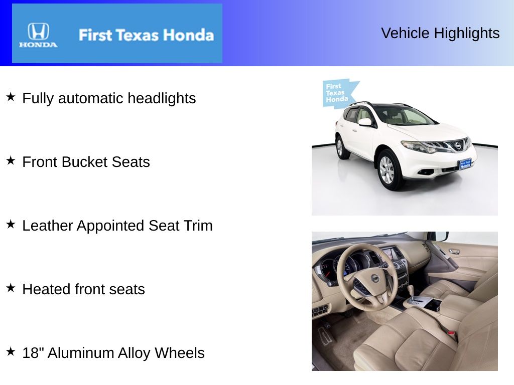 Used Car 2014 Nissan Murano  Sl For Sale Under $10,000 In Austin, Texas