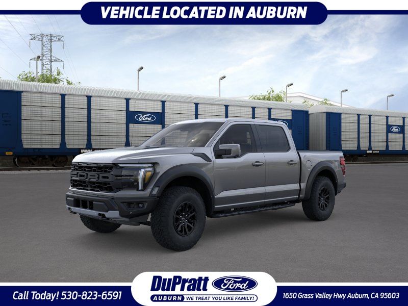 Gray 2026 Ford F-150 Raptor SuperCrew 4WD Pickup Truck Four-Wheel Drive Automatic