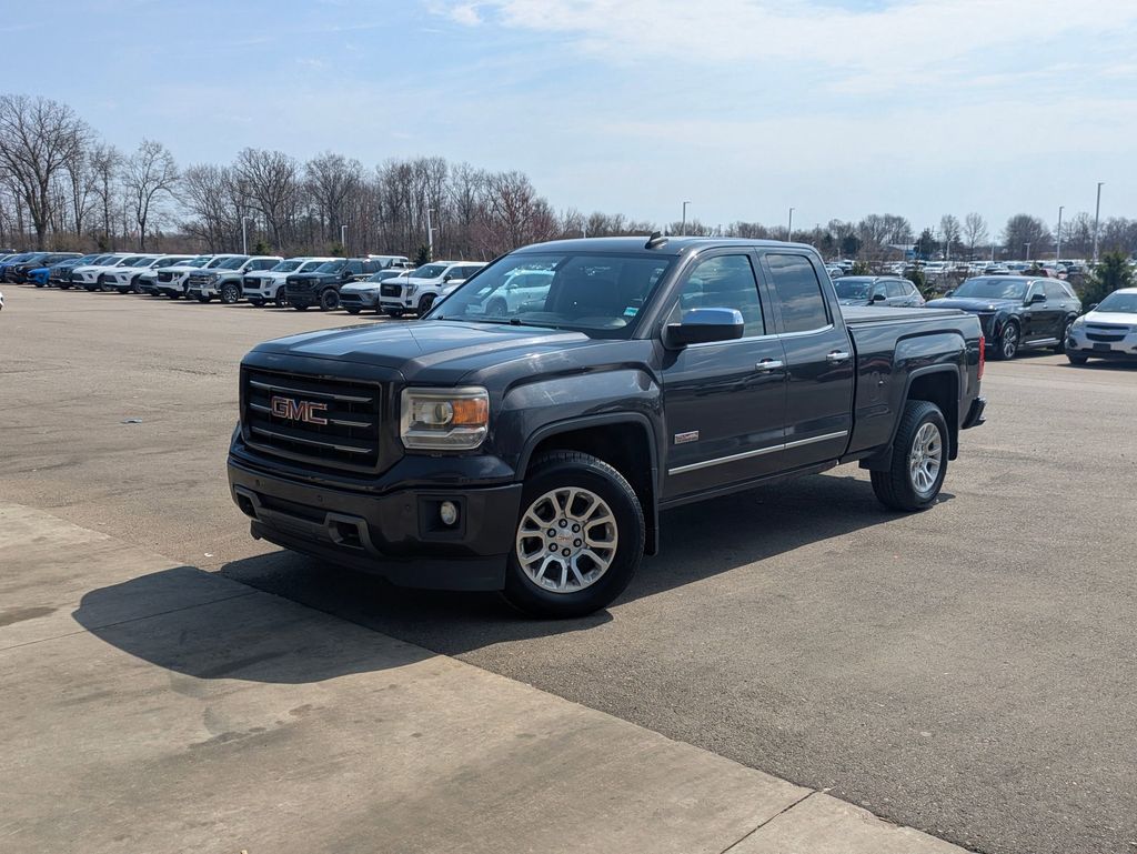 Onyx Black 2017 GMC Sierra 1500 SLT Double Cab 4WD Pickup Truck Four-Wheel Drive 6-Speed Automatic Overdrive
