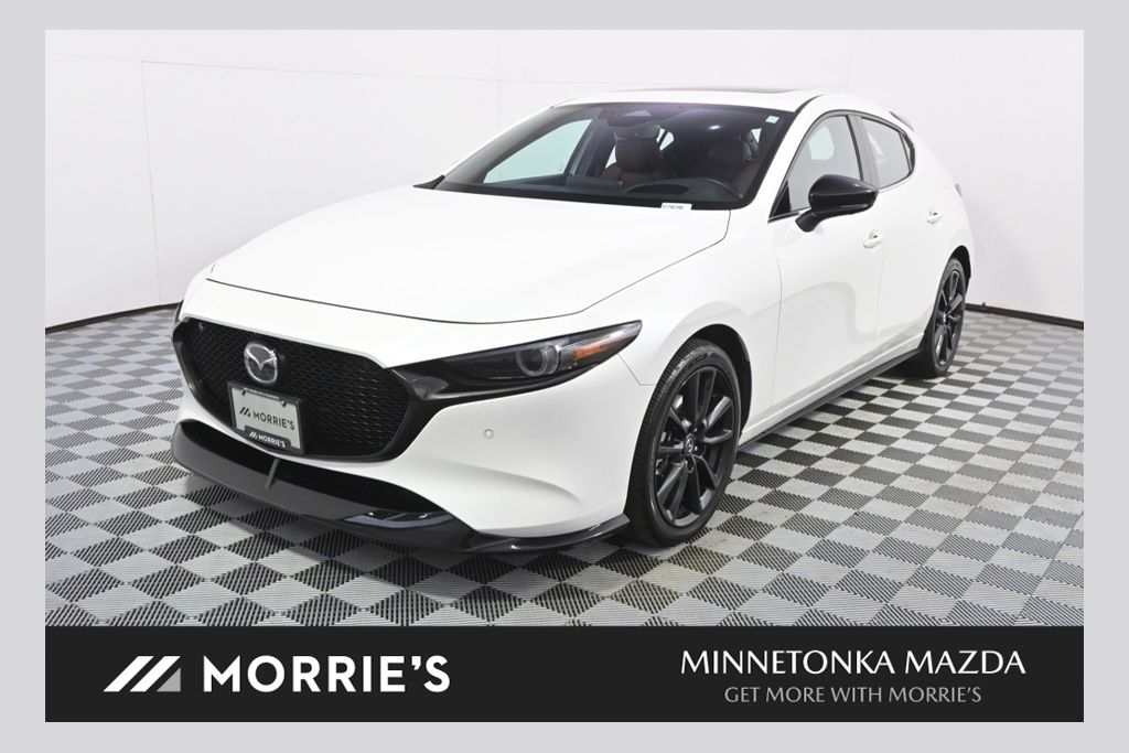 Snowflake White Pearl 2025 Mazda MAZDA3 2.5 Turbo Premium Plus Hatchback AWD Hatchback All-Wheel Drive 6-Speed Automatic