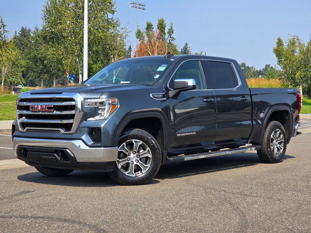 Blue 2019 GMC Sierra 1500 Pickup Truck Four-Wheel Drive 8-Speed Automatic