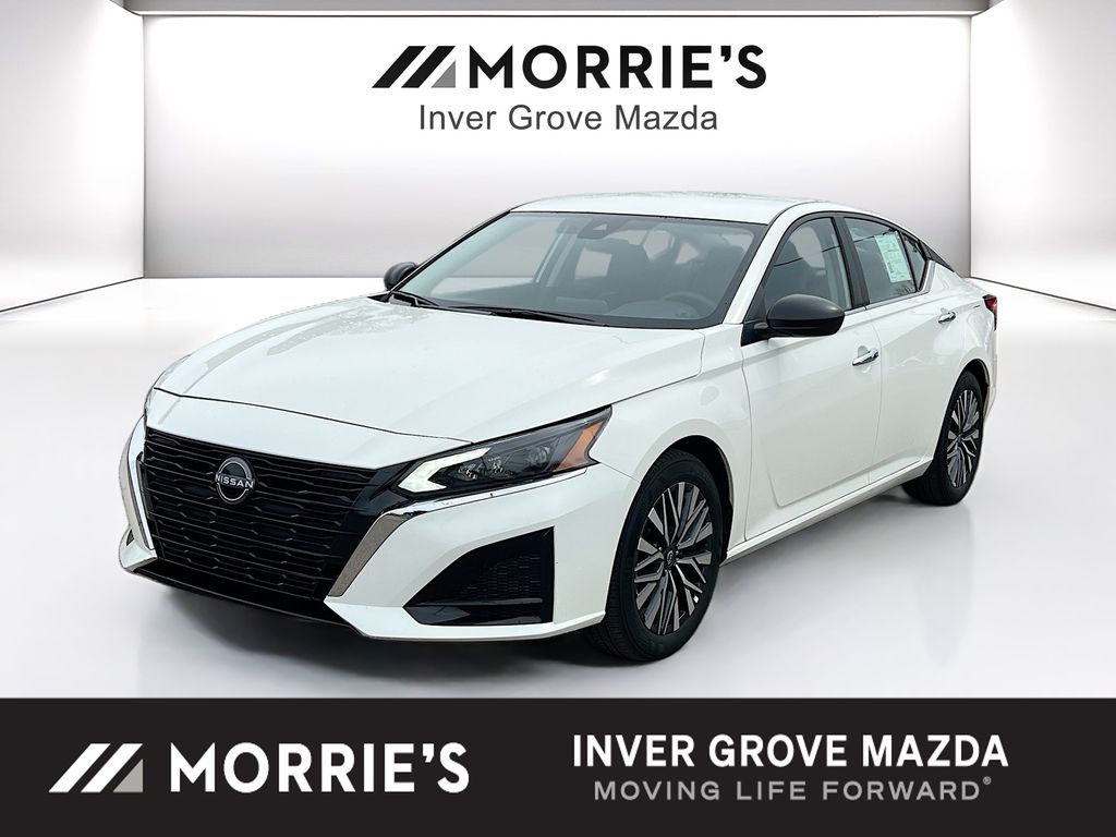 Glacier White 2025 Nissan Altima 2.5 SV FWD Sedan Front-Wheel Drive Continuously Variable Transmission