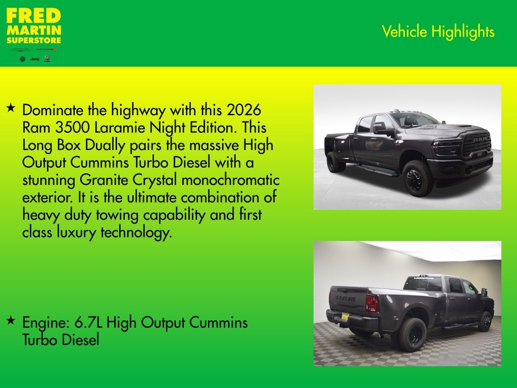 new 2026 Ram 3500 car, priced at $91,590