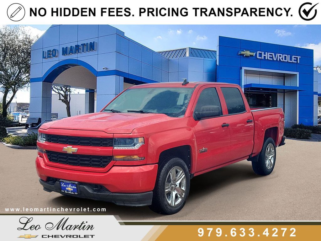 Red Hot 2018 Chevrolet Silverado 1500 Pickup Truck Four-Wheel Drive 6-Speed Automatic Overdrive