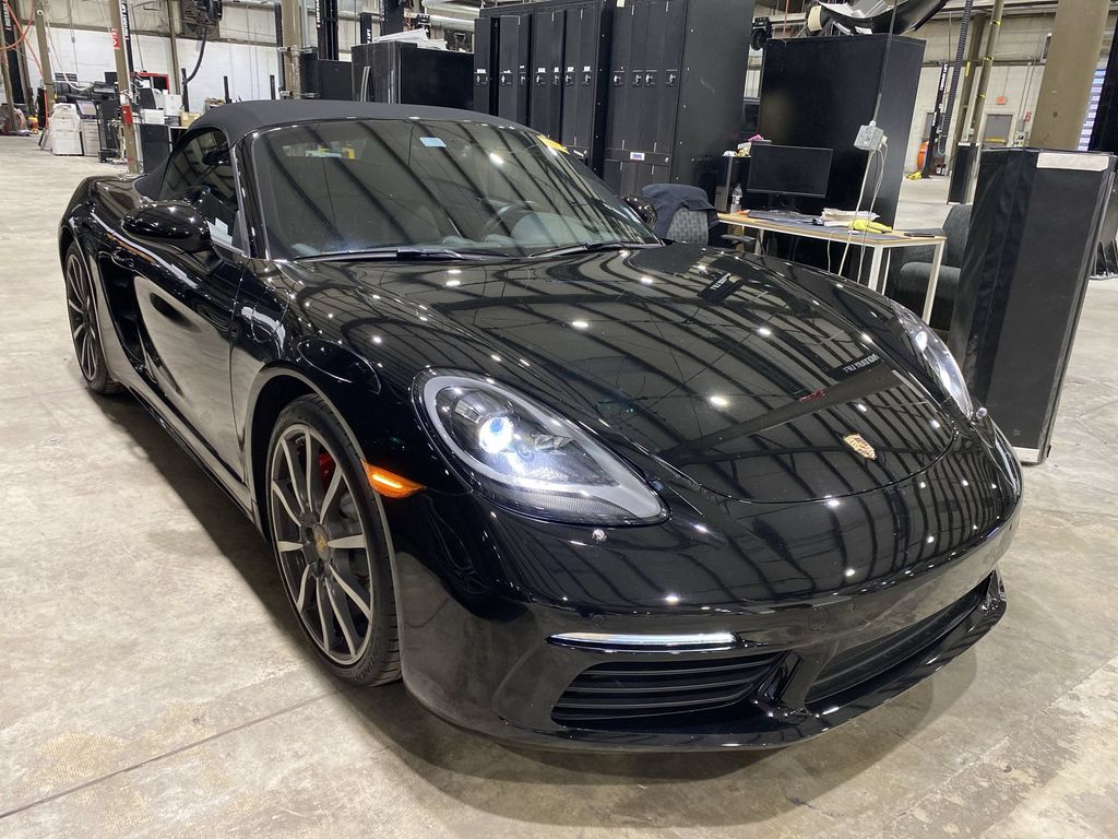 Black 2017 Porsche 718 Boxster Convertible Rear-Wheel Drive