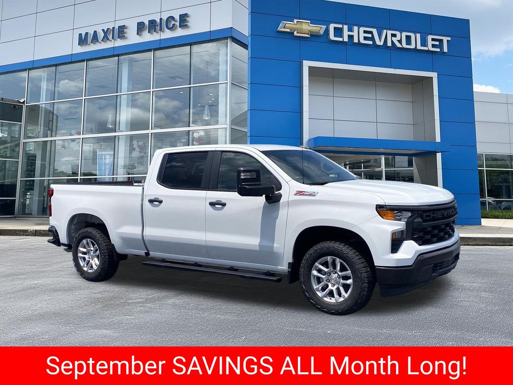 Summit White 2026 Chevrolet Silverado 1500 Pickup Truck Four-Wheel Drive Automatic