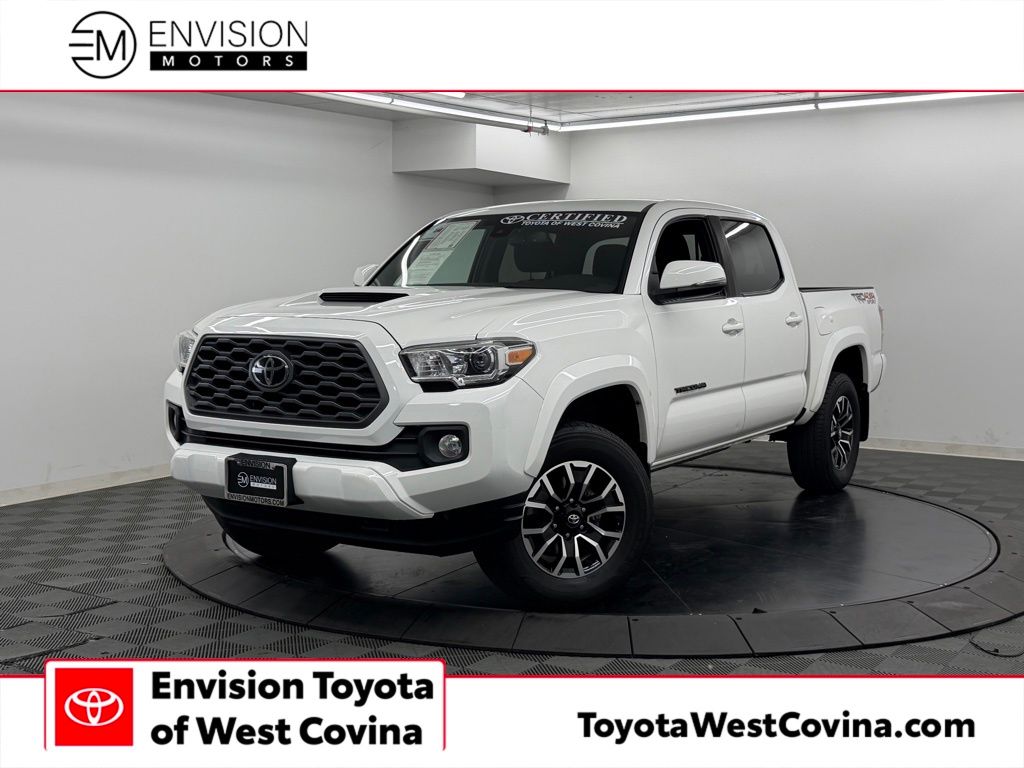 Super White 2021 Toyota Tacoma Pickup Truck Four-Wheel Drive 6-Speed Automatic