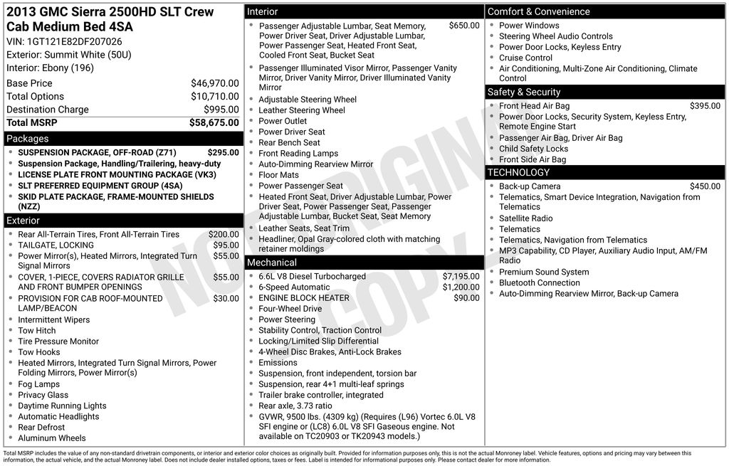 2013 GMC Sierra 2500HD SLT