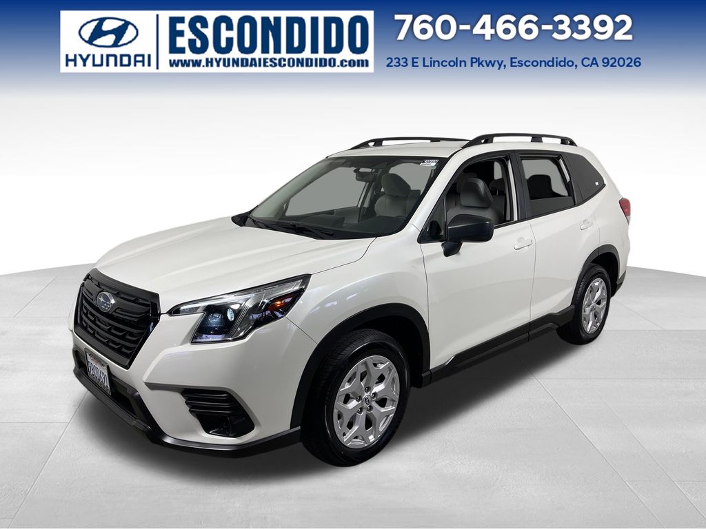 Crystal White Pearl 2022 Subaru Forester SUV / Crossover All-Wheel Drive Continuously Variable Transmission