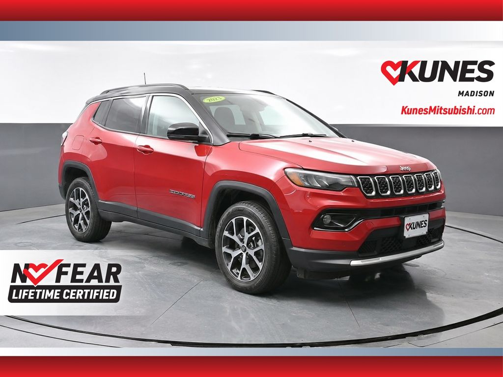 Red Hot Pearlcoat 2025 Jeep Compass SUV / Crossover Four-Wheel Drive 8-Speed Automatic