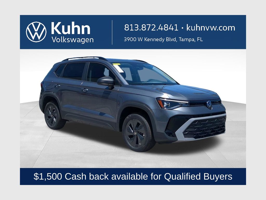Platinum Gray Metallic 2026 Volkswagen Taos SUV / Crossover Front-Wheel Drive 8-Speed Automatic