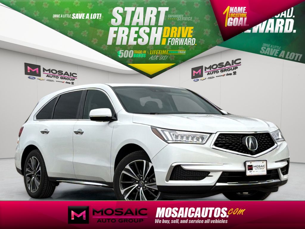 White 2020 Acura MDX SH-AWD with Technology Package SUV / Crossover All-Wheel Drive 9-Speed Automatic
