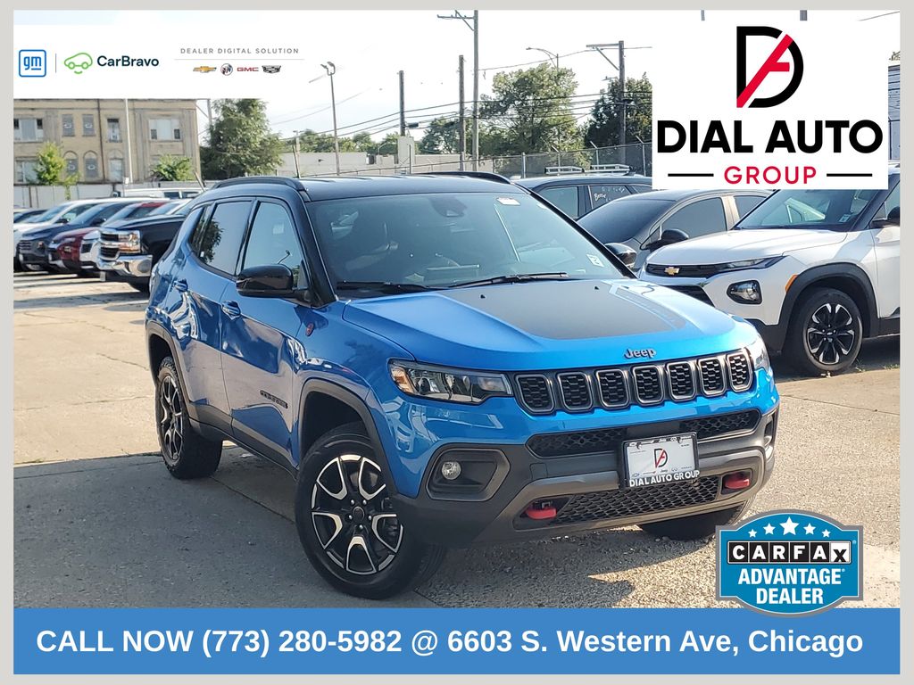 Hydro Blue Pearlcoat 2025 Jeep Compass SUV / Crossover Four-Wheel Drive 8-Speed Automatic