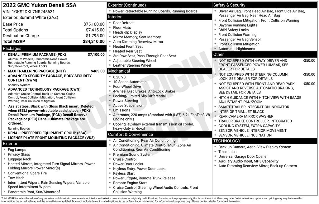 2022 GMC Yukon Denali