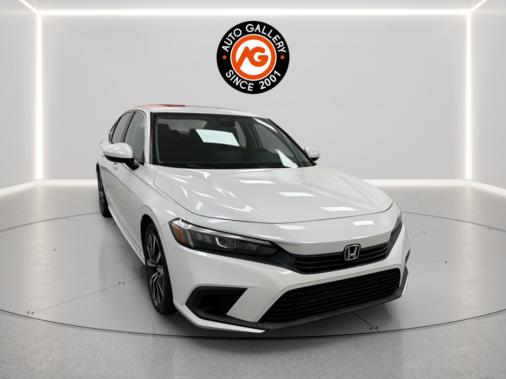 White 2022 Honda Civic Sedan Front-Wheel Drive Continuously Variable Transmission