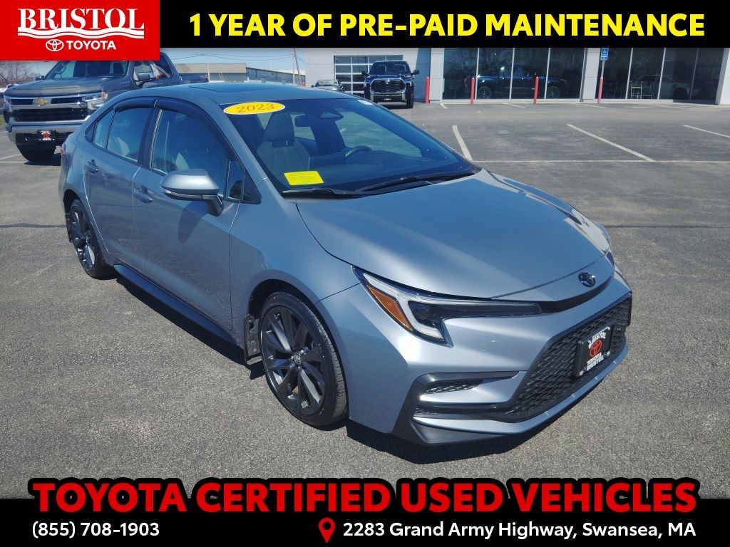 Celestite 2023 Toyota Corolla SE FWD Sedan Front-Wheel Drive Continuously Variable Transmission